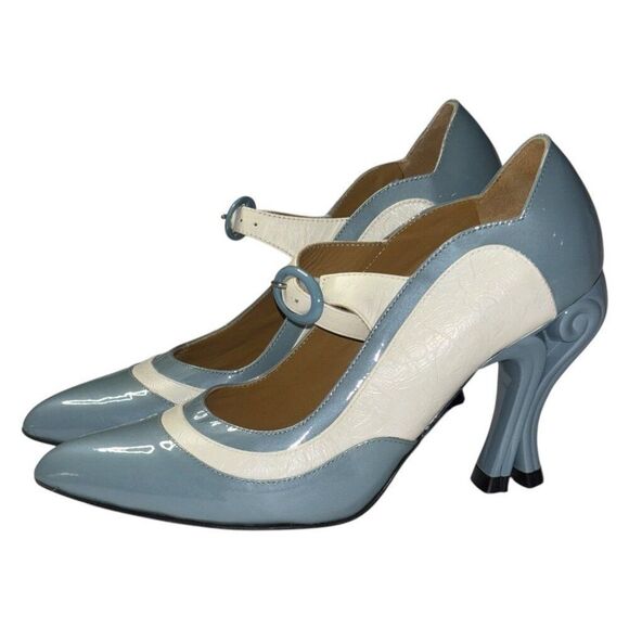 JOHN FLUEVOG Celestial Communication Aquila Mary Jane 6.5 Sculpted Baroque Rococ - Picture 3 of 12